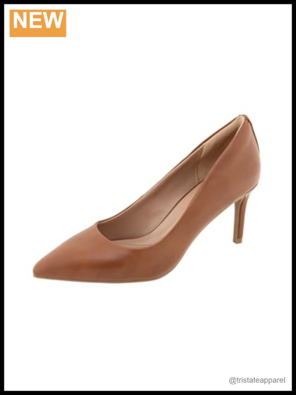 Classic Pointed Toe Stiletto Pump 3 Inch Slip-On Faux Leather